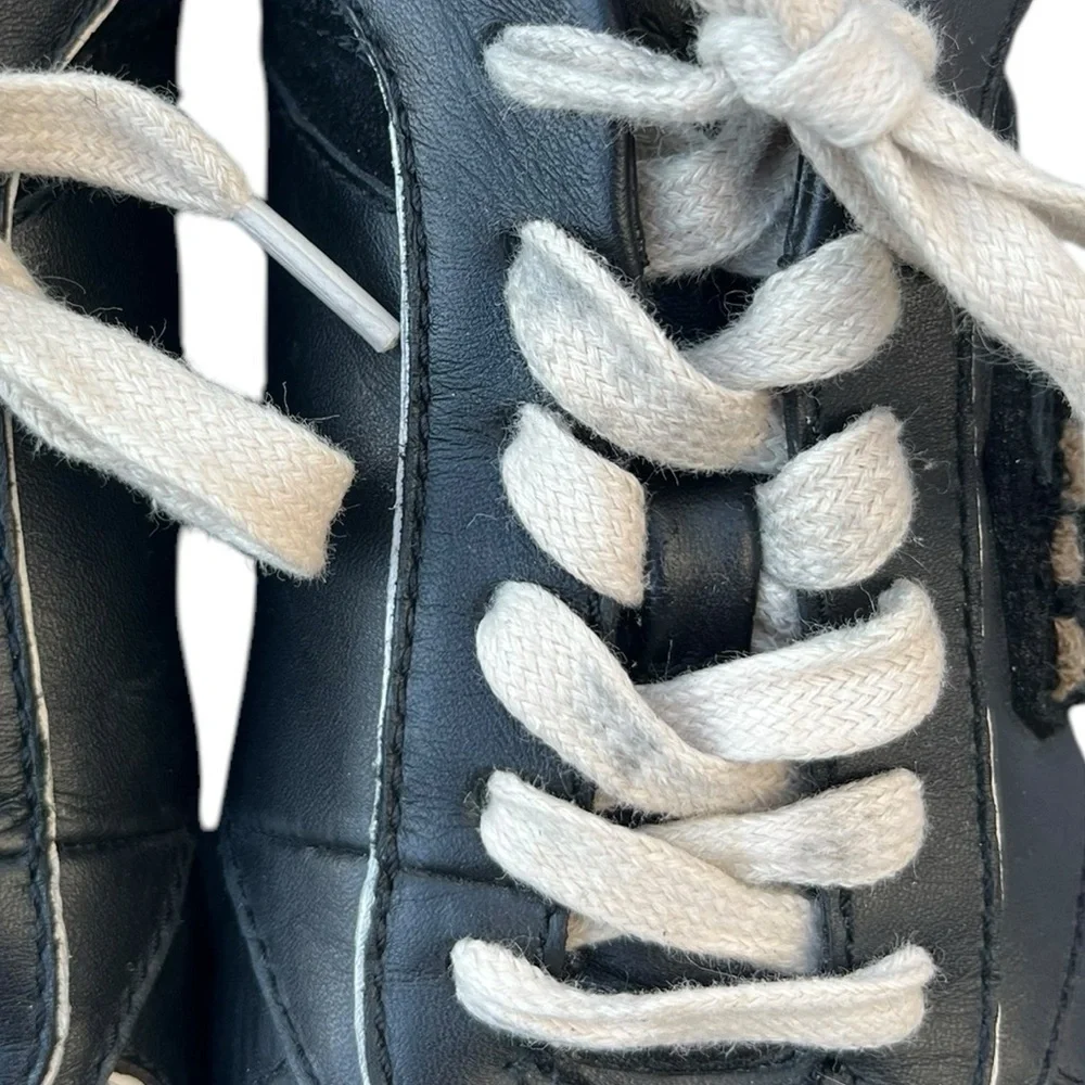 NEW- Coach Rebecca Varsity Black Suede Lace up Sneakers - Picture 14 of 14